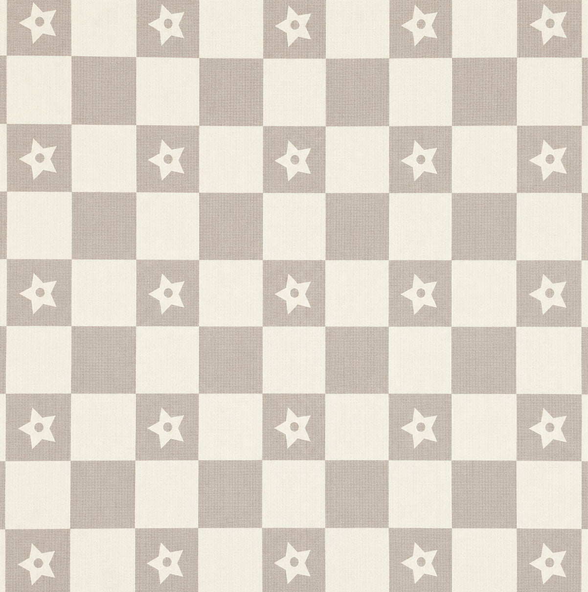 Kiddiko Country Road/Star Check play mat — close-up of the Star Check print