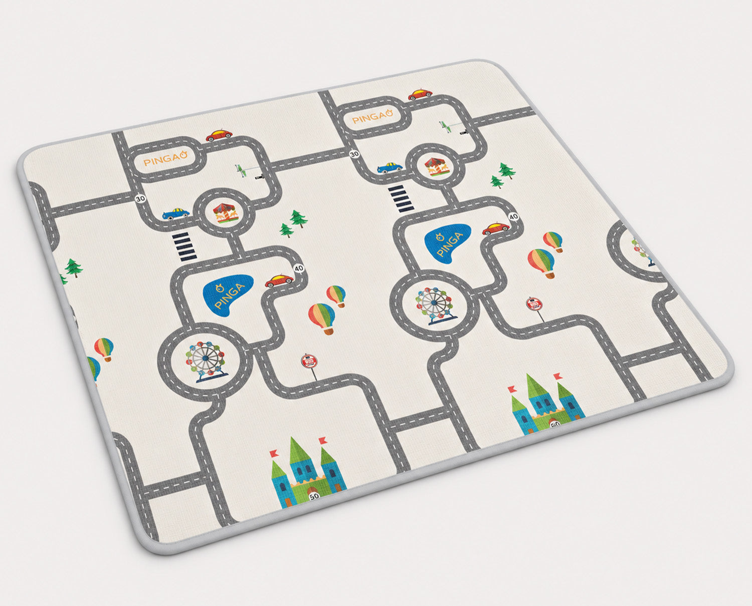 Kiddiko Safari Express/Pinga Road play mat — Pinga Road side