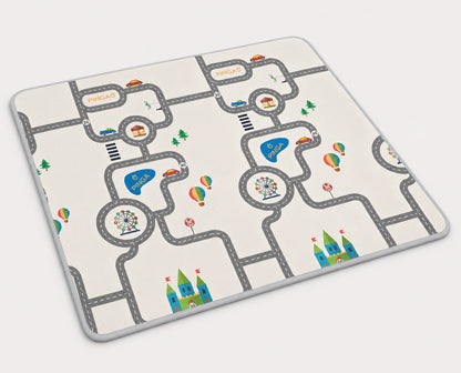 Kiddiko Safari Express/Pinga Road play mat — Pinga Road side