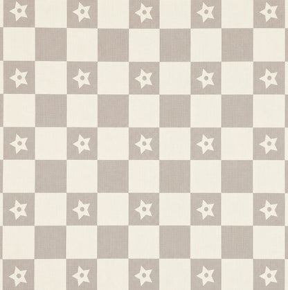 Kiddiko Star Check/Star Gaze play mat — close-up of the Star Check print